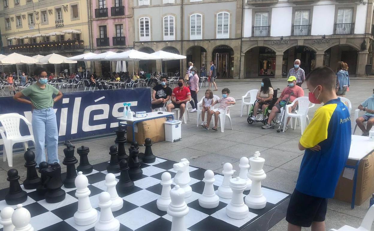 Anna González y Lionel Sierra durante la final. 