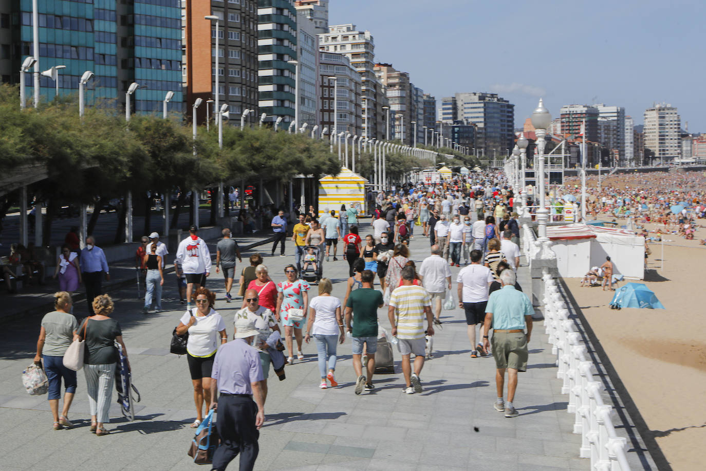 Las playas asturianas, de lo más concurridas