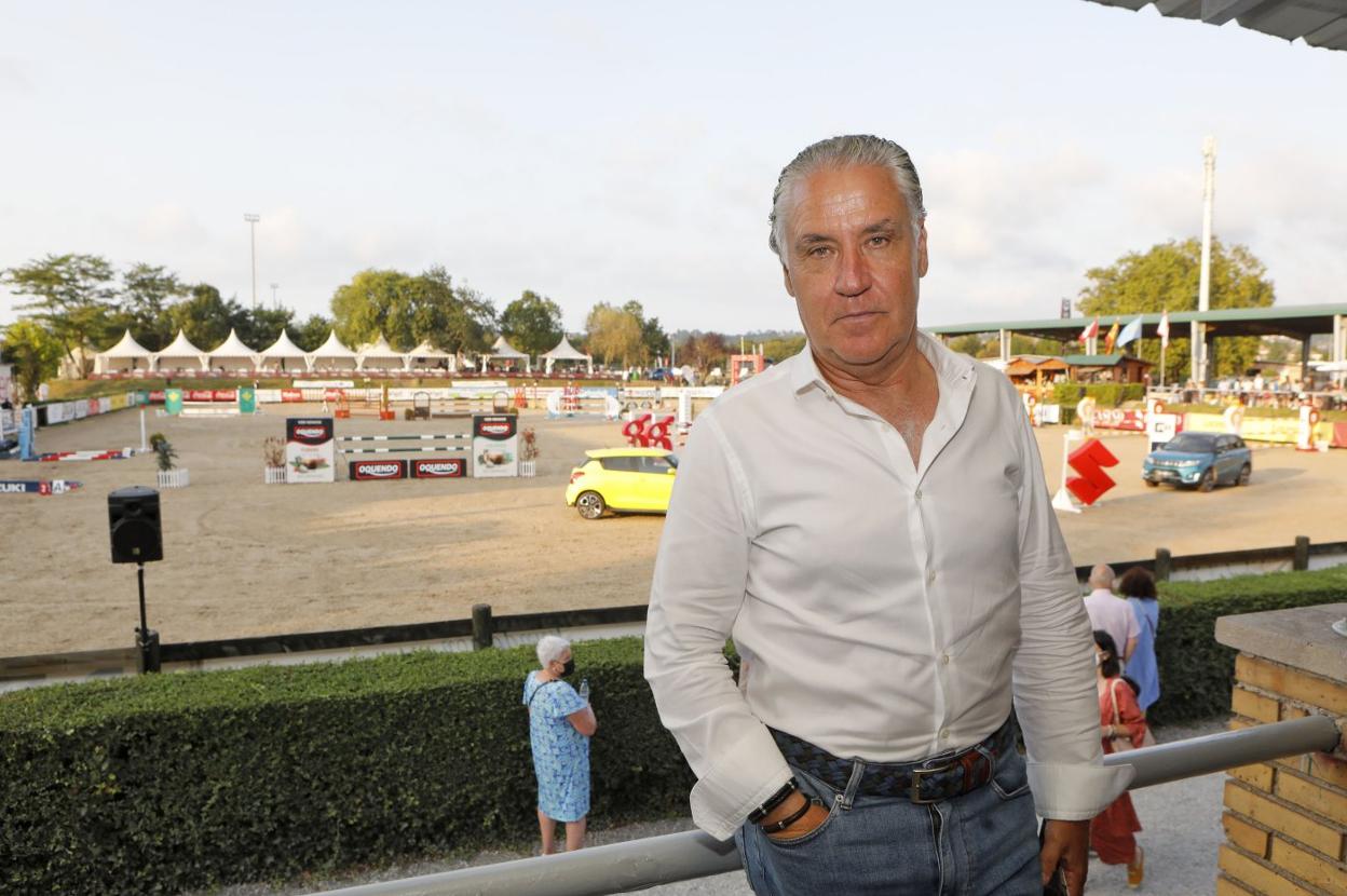 Jesús Kocina, en las instalaciones del Chas, durante un descanso de la competición. 