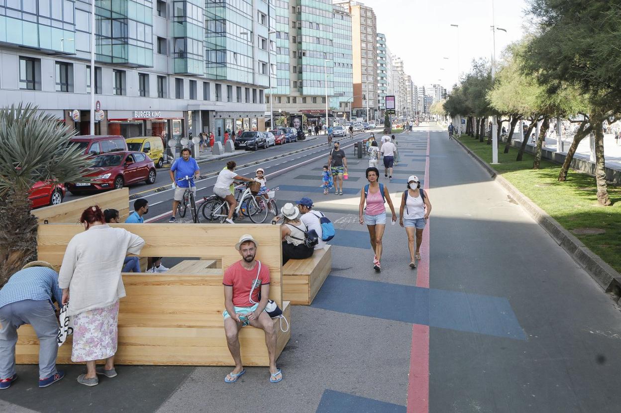 Zona conocida como el 'cascayu', donde además se han instalado unos bancos de madera. 