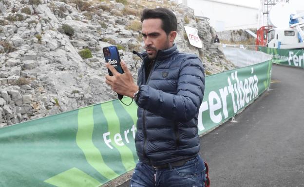 Alberto Contador, en el Gamoniteiro.