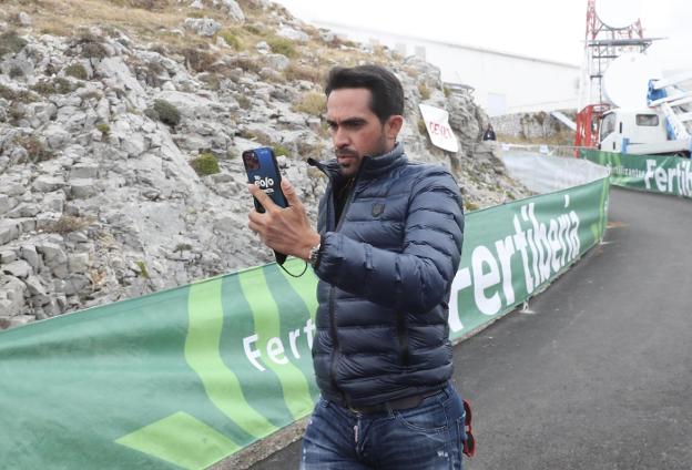 Alberto Contador, en la etapa del Gamoniteiro. 