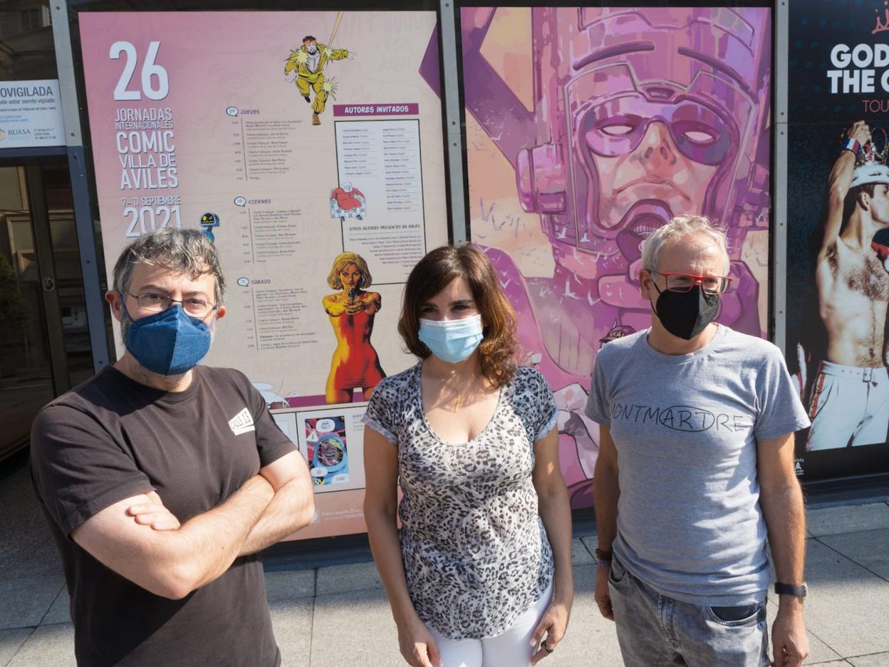Jorge Iván Argiz, Yolanda Alonso y Ángel de la Calle presentaron ayer la programación. 