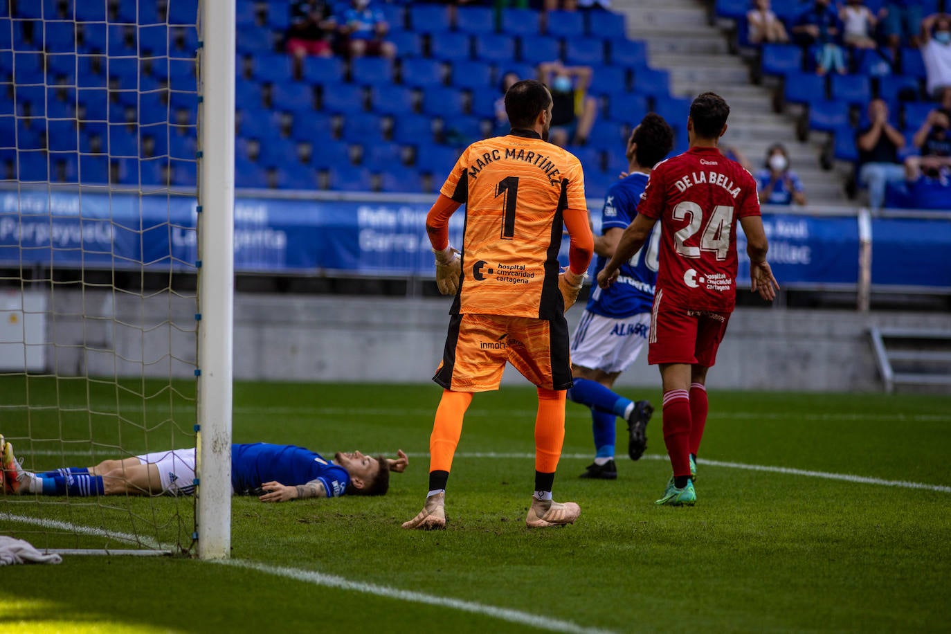 Un momento del partido disputado en el Carlos Tartiere