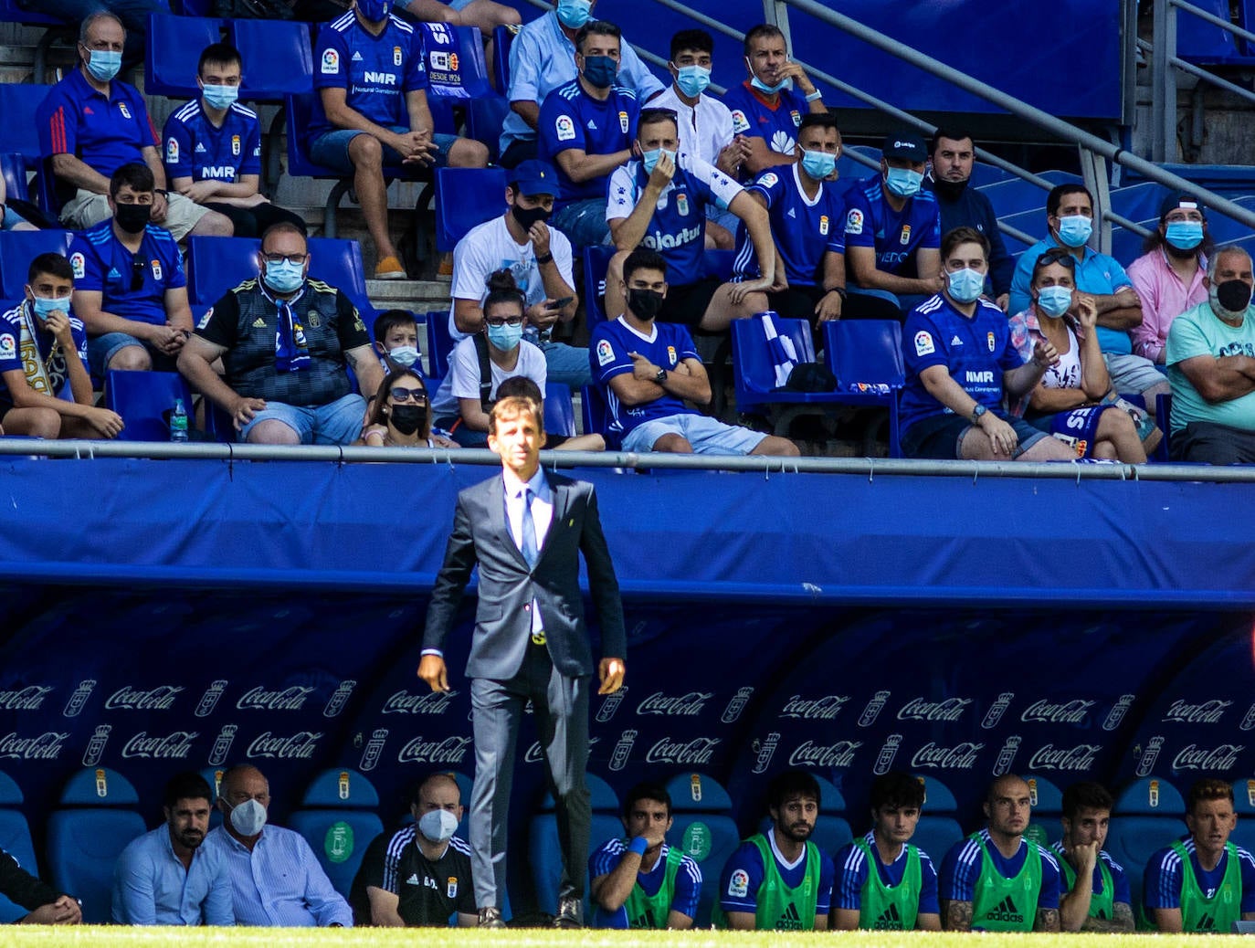 Un momento del partido disputado en el Carlos Tartiere
