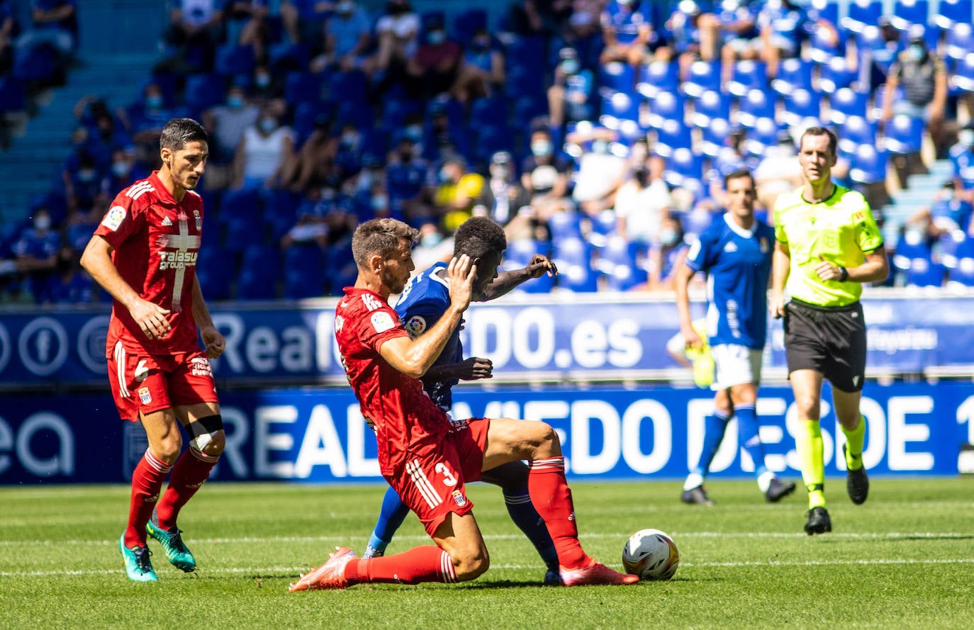 Un momento del partido disputado en el Carlos Tartiere