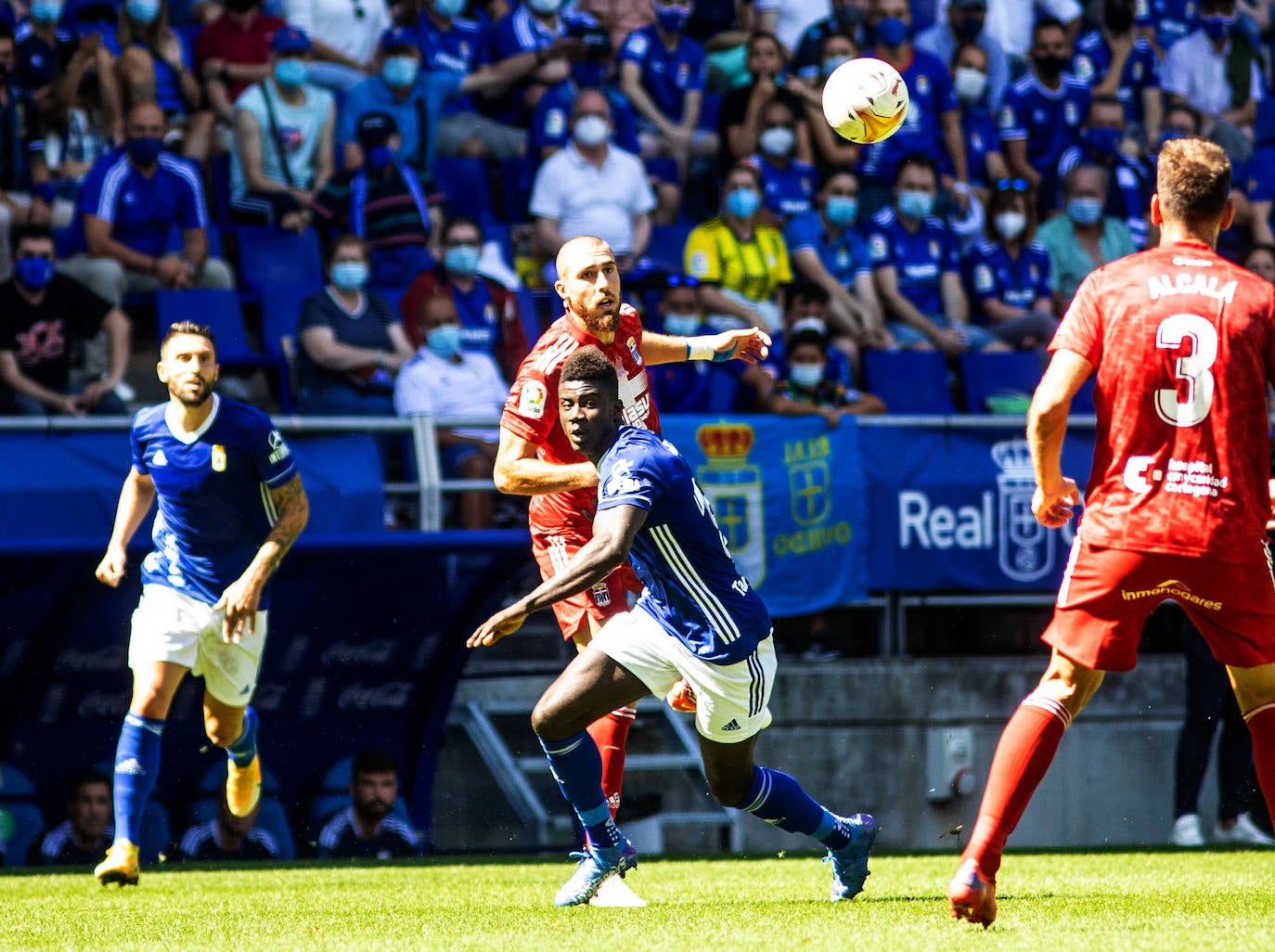 Un momento del partido disputado en el Carlos Tartiere