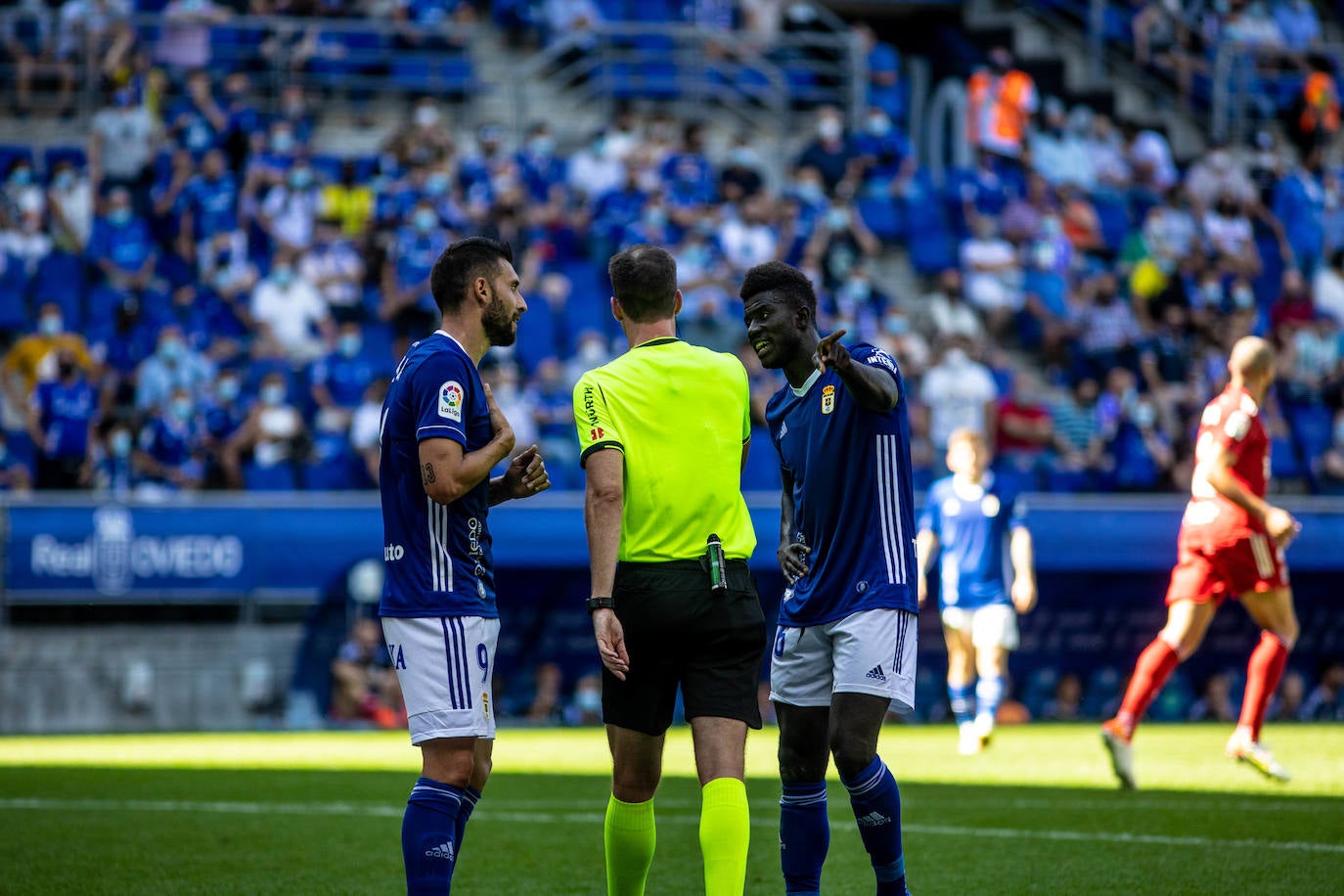 Un momento del partido disputado en el Carlos Tartiere