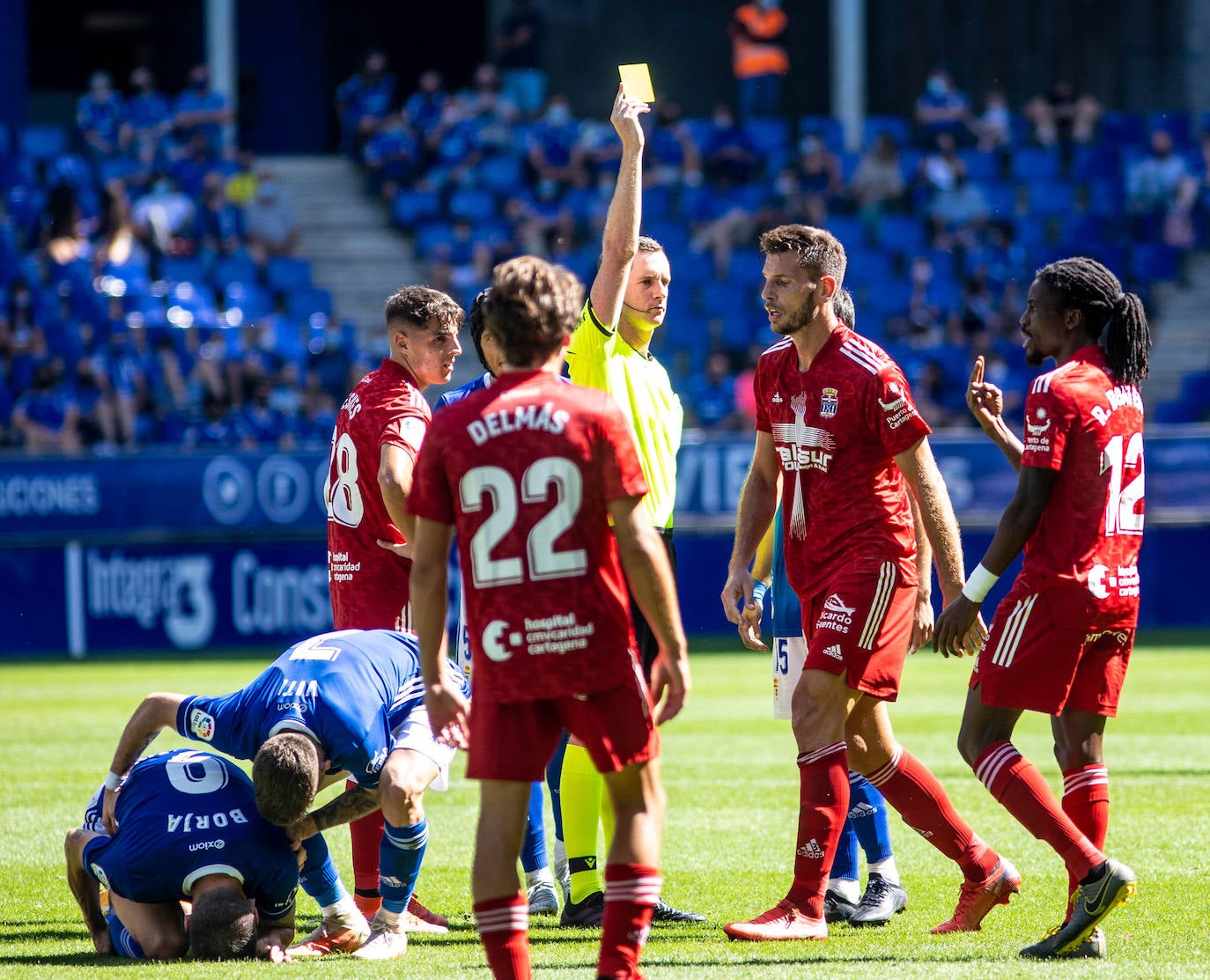 Un momento del partido disputado en el Carlos Tartiere