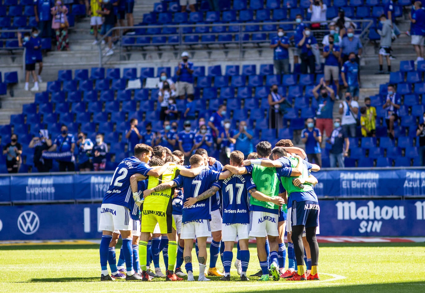 Un momento del partido disputado en el Carlos Tartiere