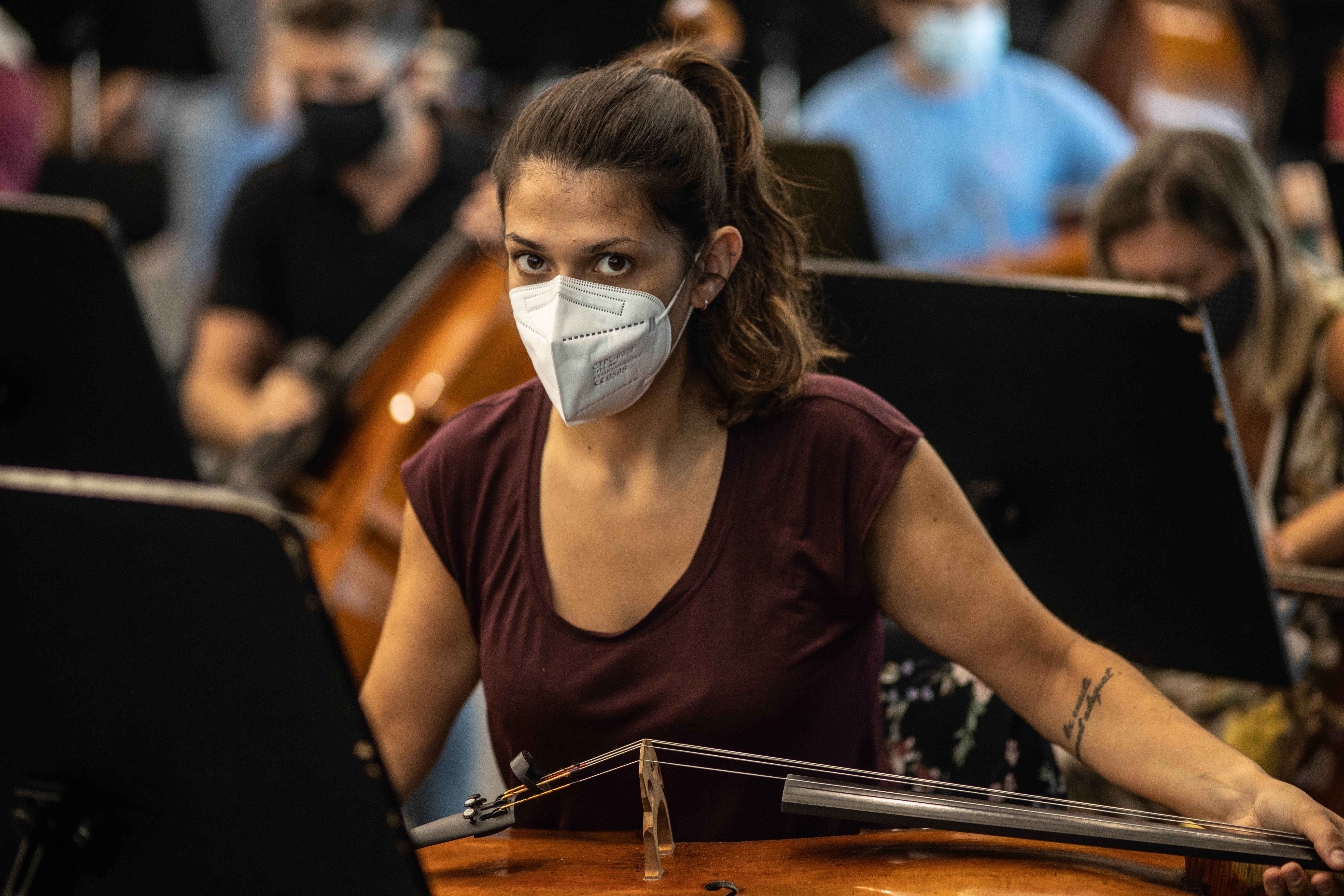 Presentación en el Calatrava de la Gala Lírica de Grandes Tenores BAG (Bros-Anduaga-Gandía) con la orquesta Oviedo Filarmonía, que tendrá lugar este jueves, 16 de septiembre.