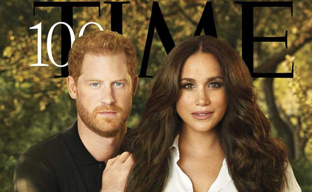 Meghan Markle y el príncipe Harry, en portada de la revista 'Time'.