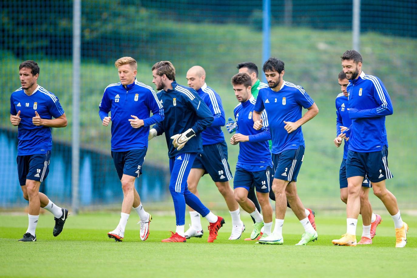 Entrenamiento del Real Oviedo.