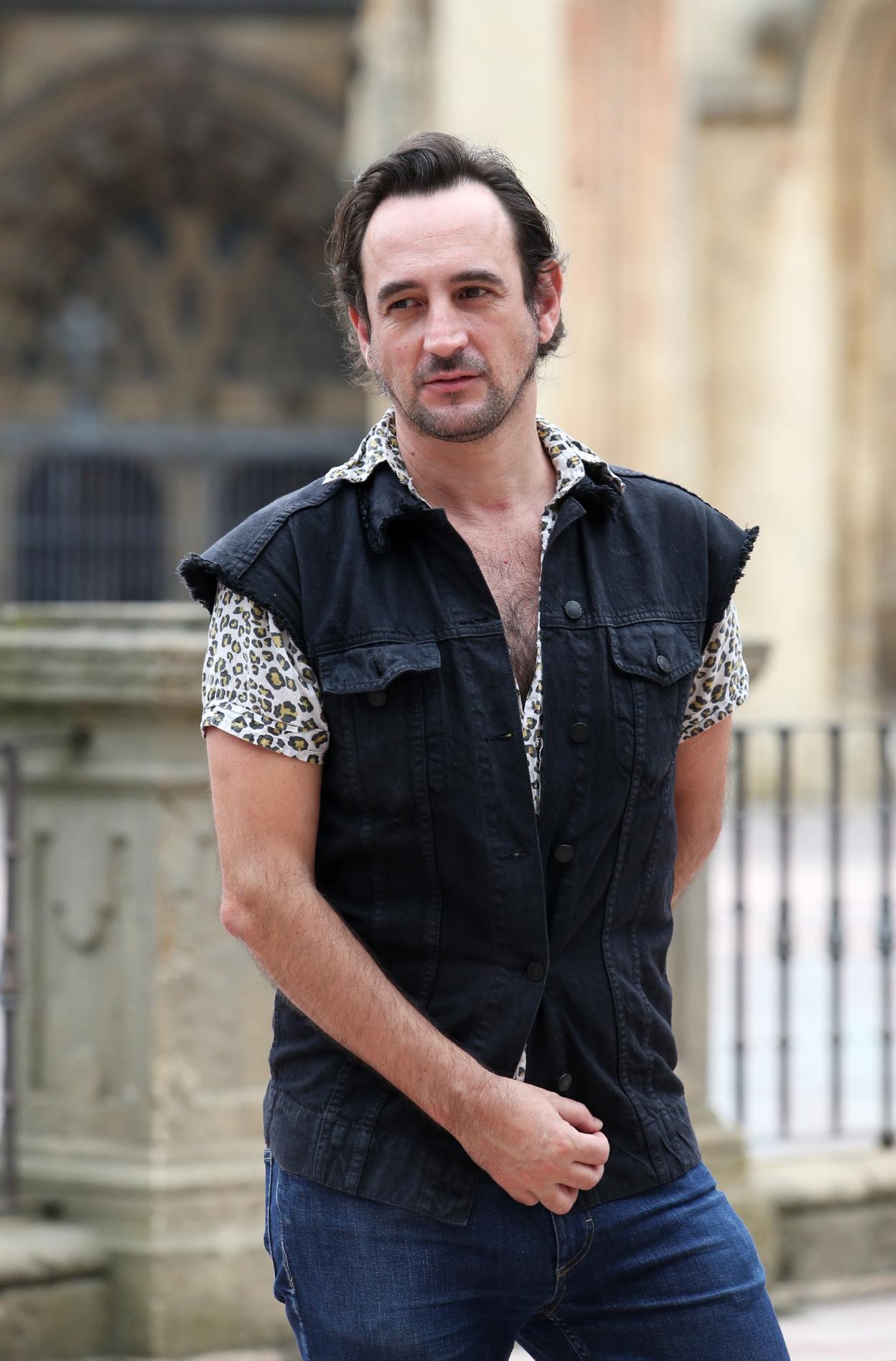 Igor Paskual, en la plaza de la Catedral. 