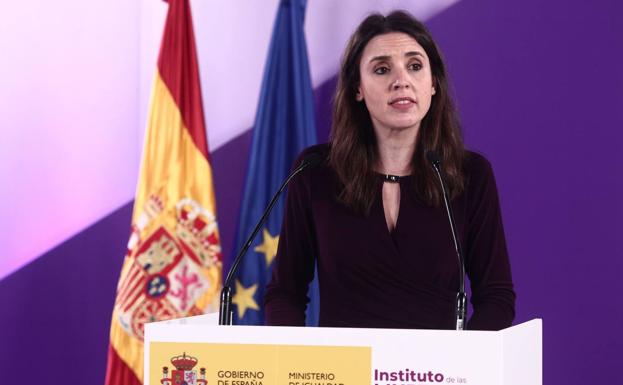 Irene Montero, ministra de Igualdad. 