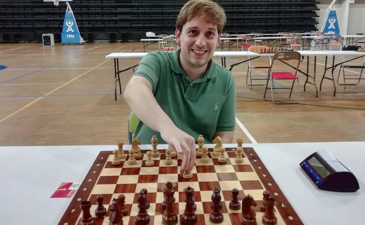 Sergio Guerrero, campeón de Asturias de ajedrez relámpago. 