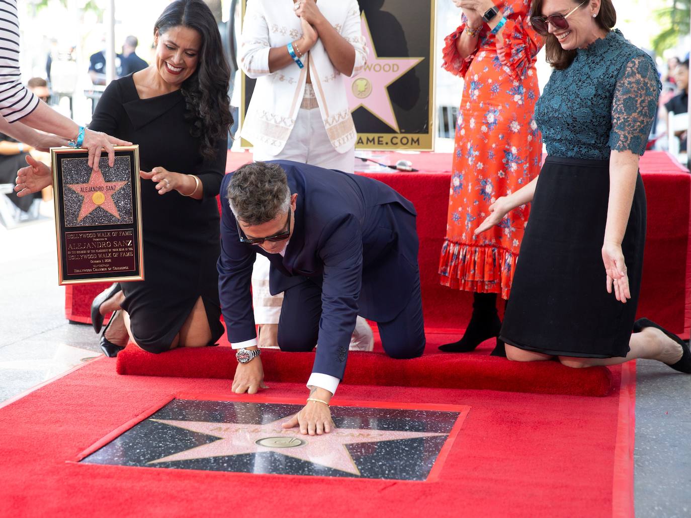 Fotos: Alejandro Sanz ya tiene su estrella en el Paseo de la Fama