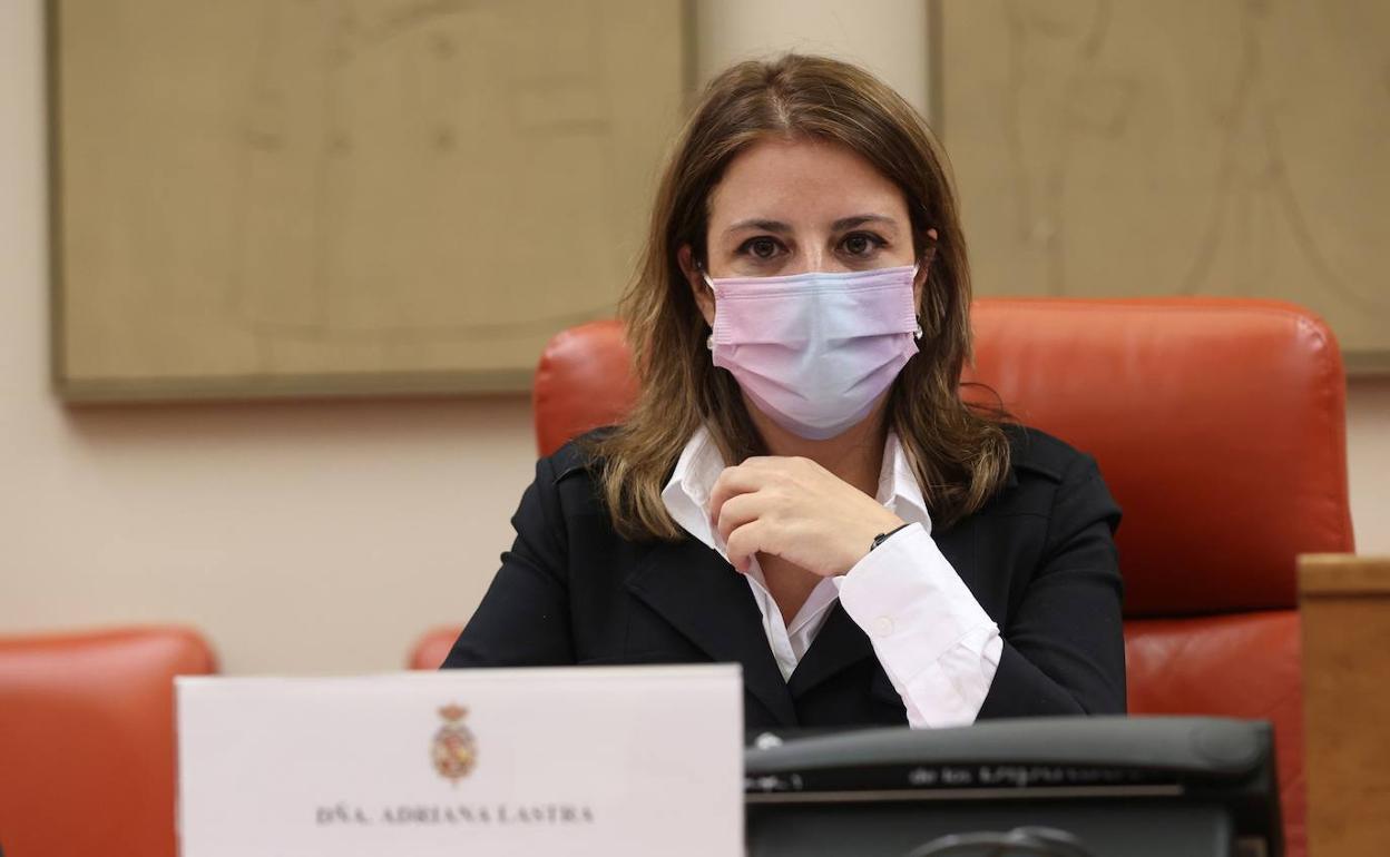 Adriana Lastra en una imagen de archivo. 