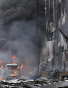 Imagen secundaria 2 - Primeras imágenes del accidente. 