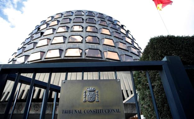 Fachada del Tribunal Constitucional en Madrid.