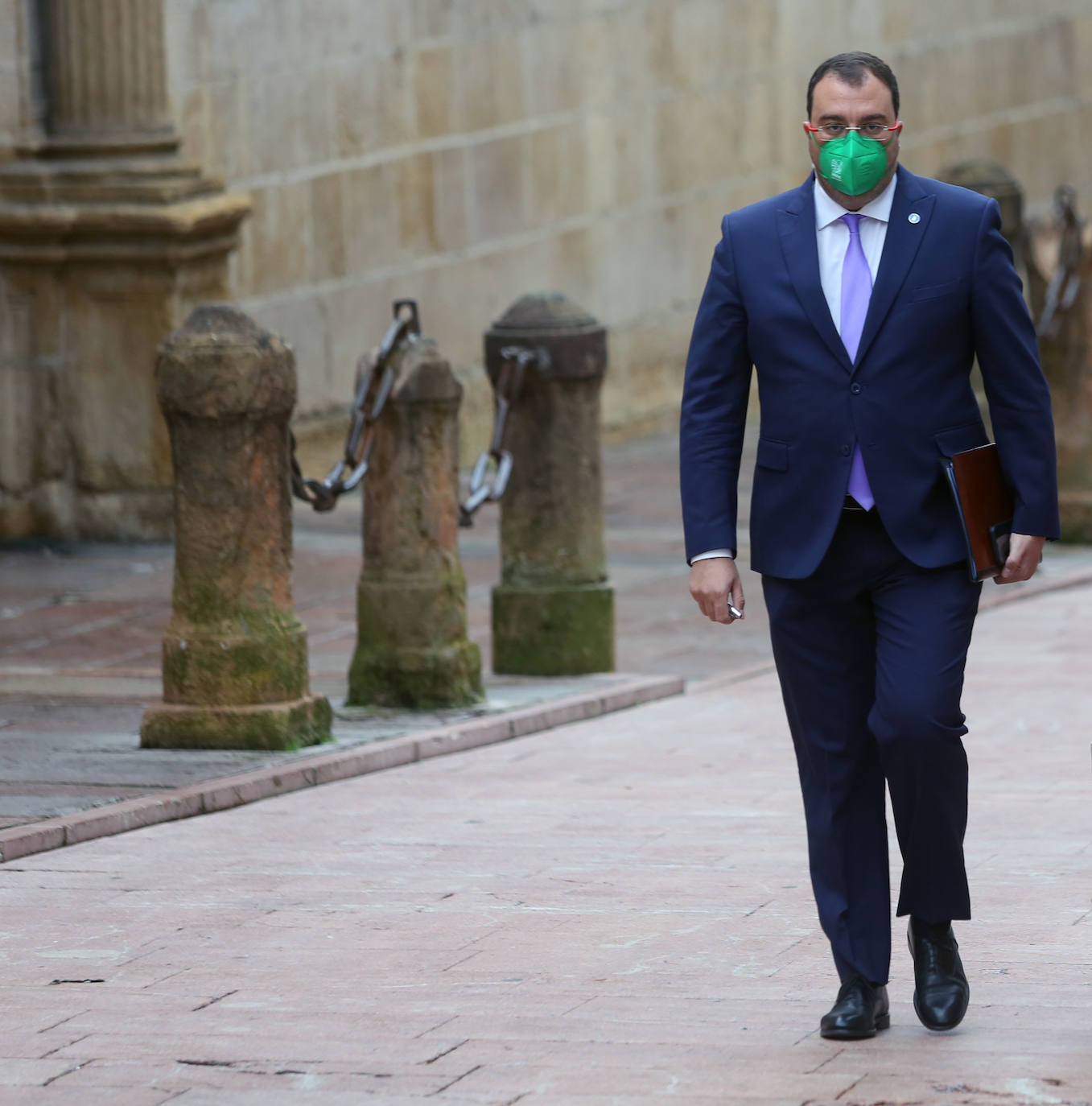 Adríán Barbón, secretario general de la Federación Socialista Asturiana.