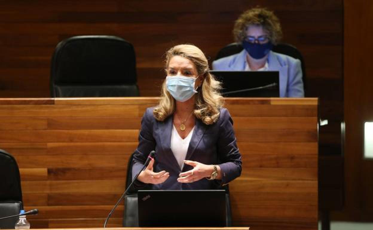 La líder del PP, Teresa Mallada. 