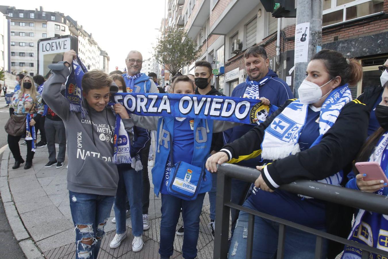 Así ha recibido la afición azul al Real Oviedo