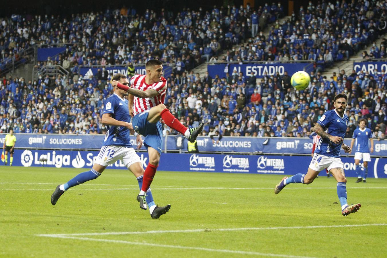 Oviedo y Sporting firman un empate con los goles de Lucas y Djuka. 