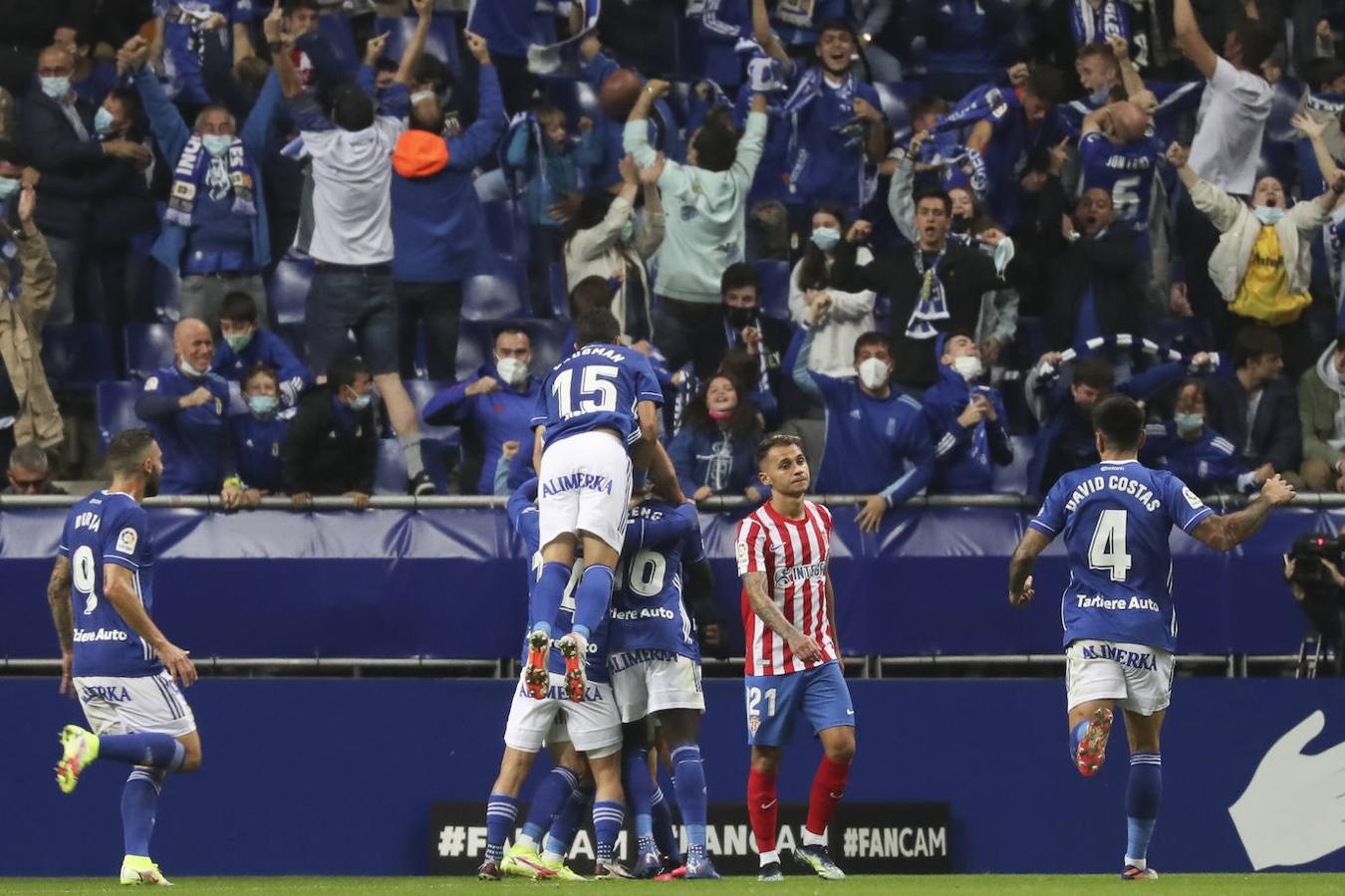Oviedo y Sporting firman un empate con los goles de Lucas y Djuka. 