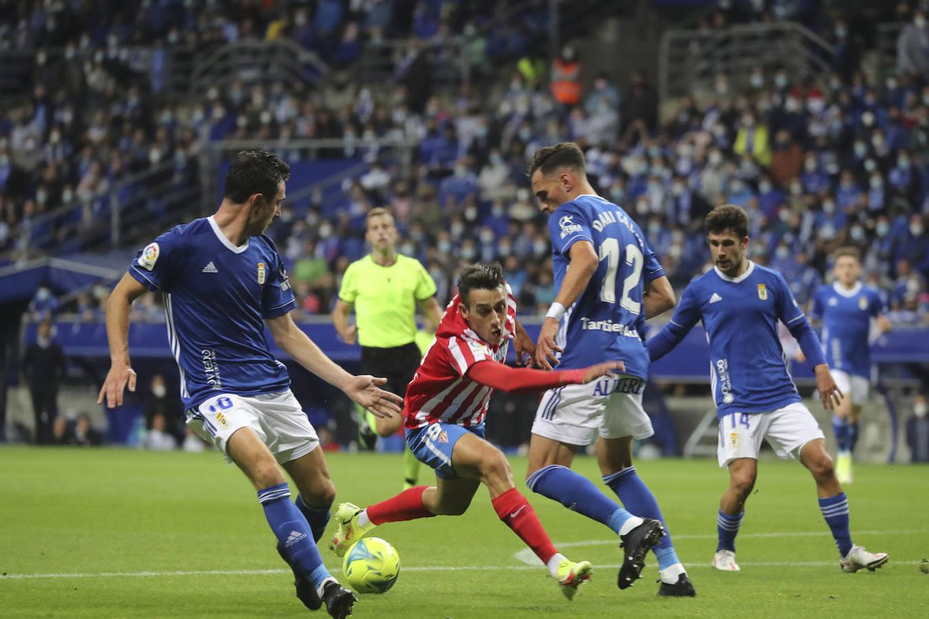 Oviedo y Sporting firman un empate con los goles de Lucas y Djuka. 