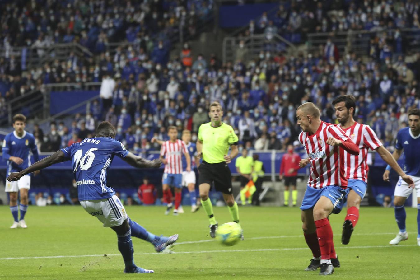Oviedo y Sporting firman un empate con los goles de Lucas y Djuka. 