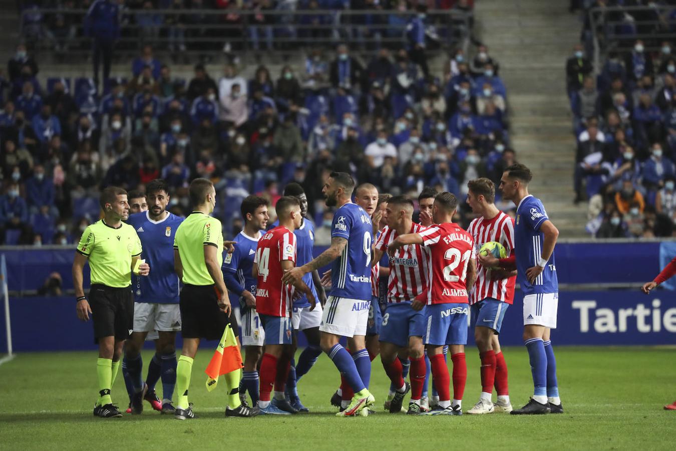 Oviedo y Sporting firman un empate con los goles de Lucas y Djuka. 