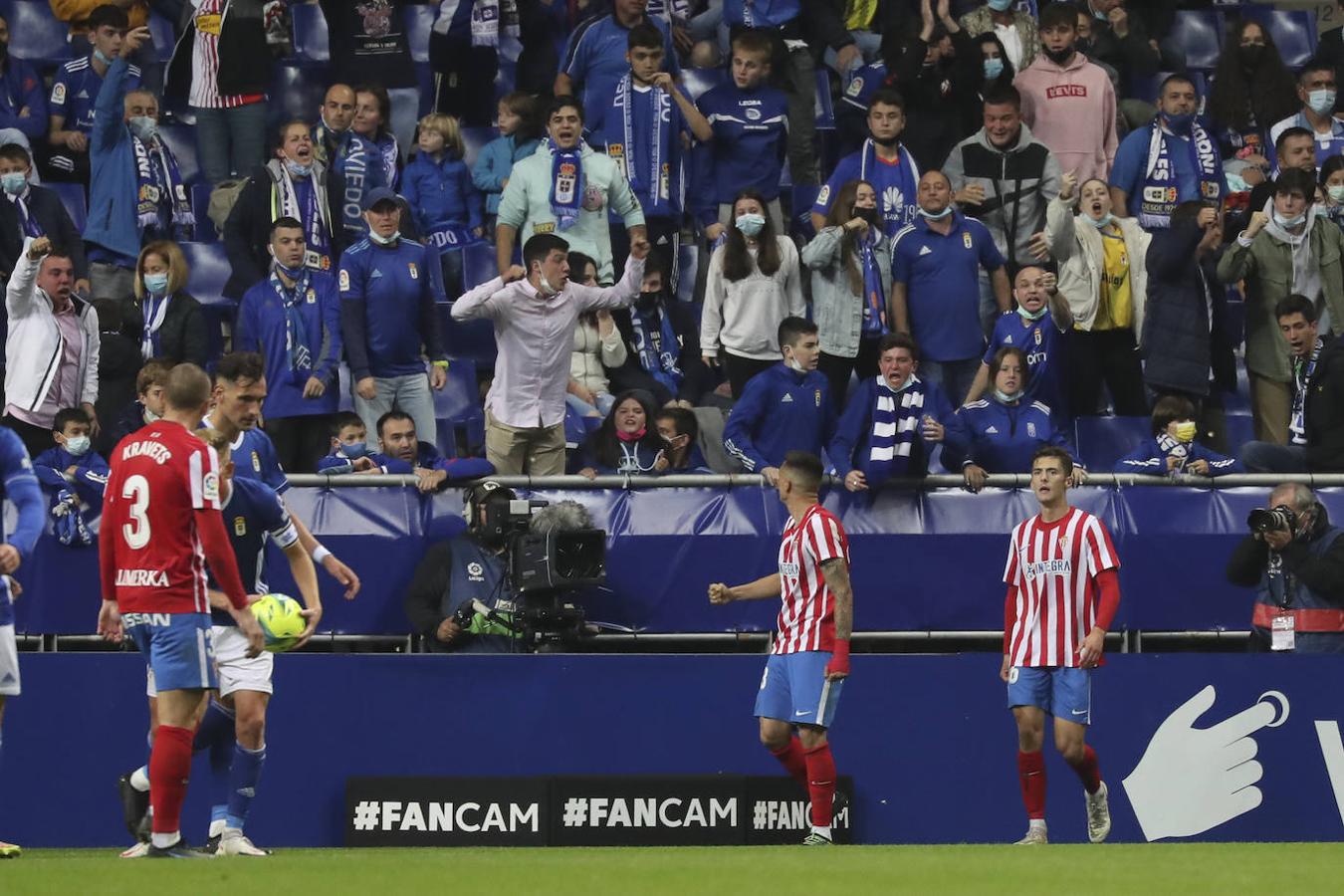 Oviedo y Sporting firman un empate con los goles de Lucas y Djuka. 