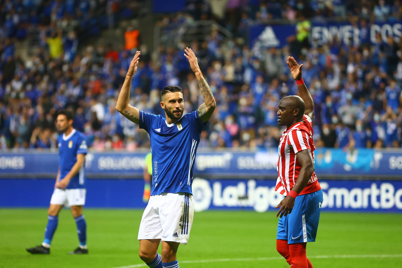 Oviedo y Sporting firman un empate con los goles de Lucas y Djuka. 