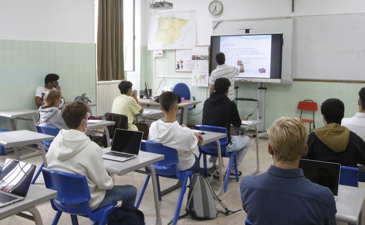 Alumnos del colegio de La Inmaculada 