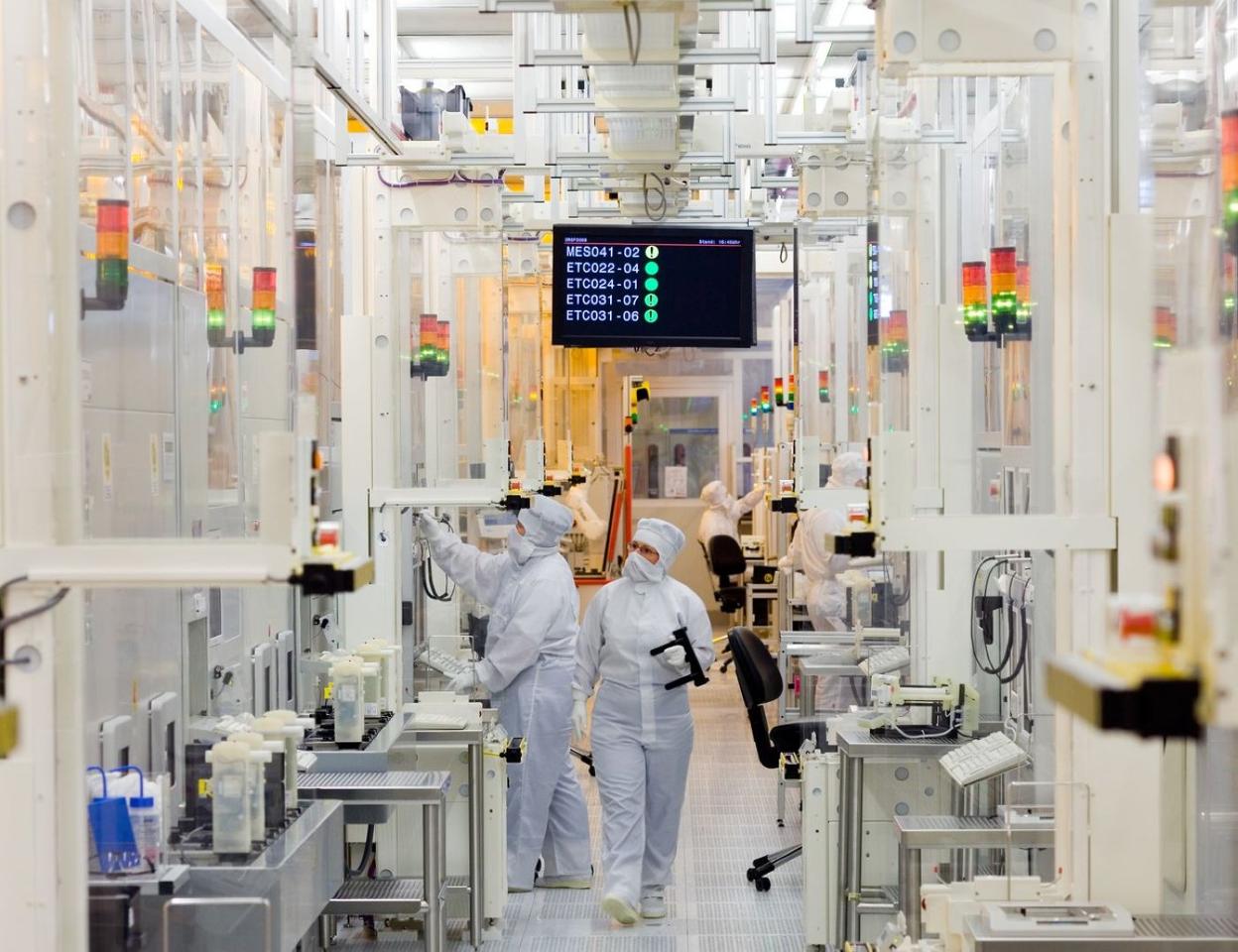 Una de las instalaciones de la empresa Infineon para fabricar chips. 