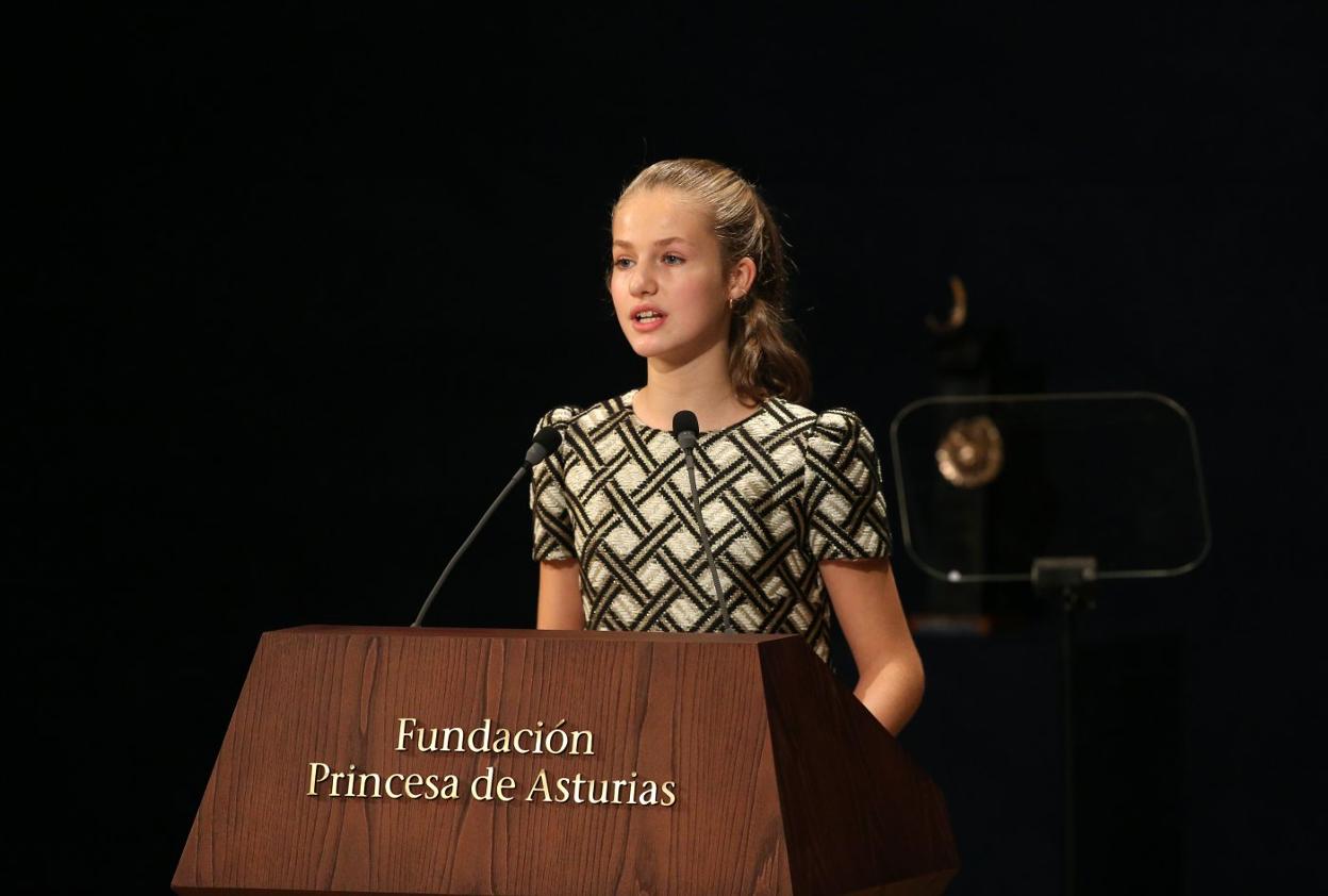 Leonor de Borbón, en la última edición de los Premios Princesa. 