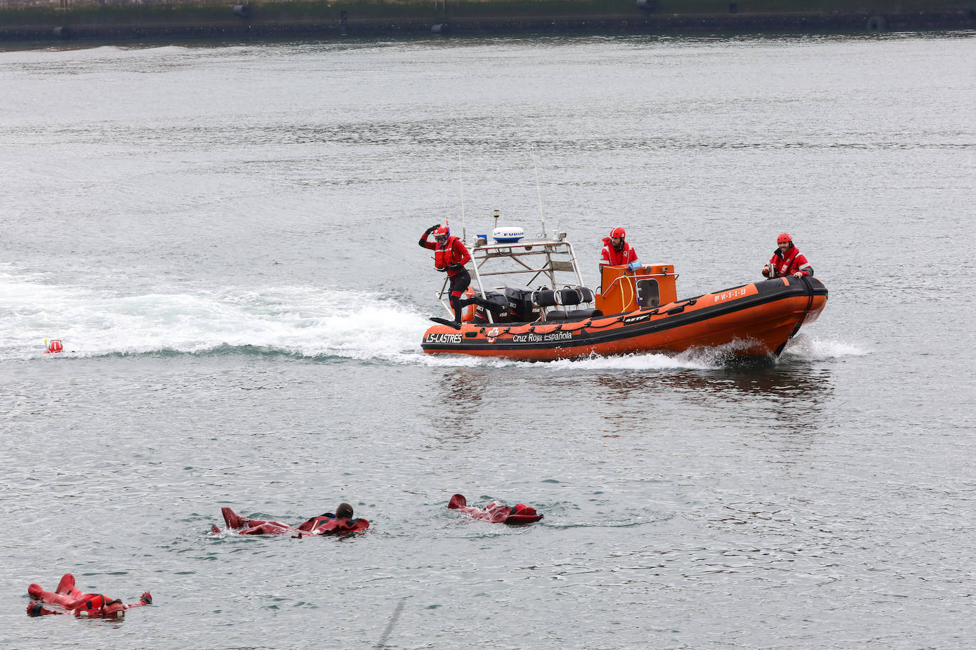 Fotos: Simulacro de rescate en la ría
