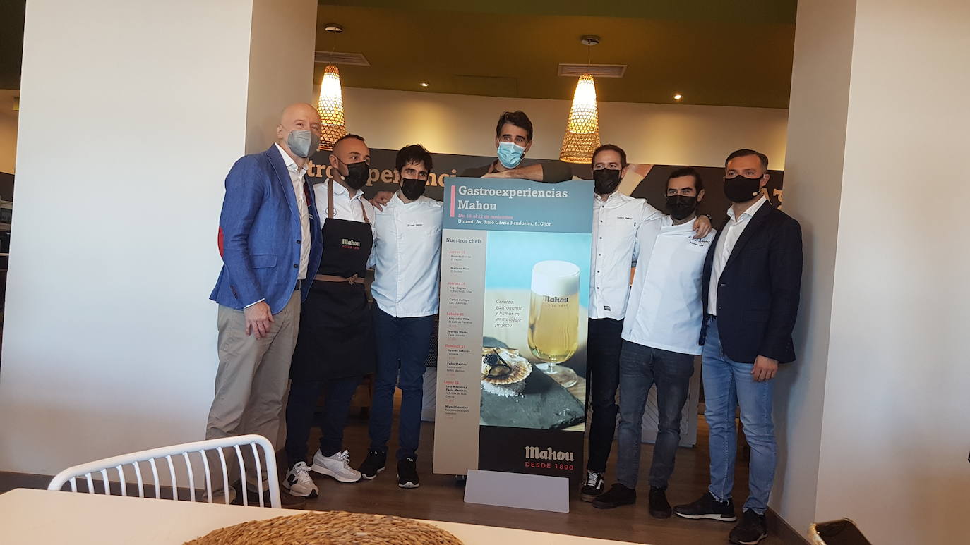 Julio Cerezo (Mahou), Ricardo Sotres, Ricardo Señorán, David Amor, Carlos Gallego, Mariano Mier y Hugo Pérez (Mahou) 