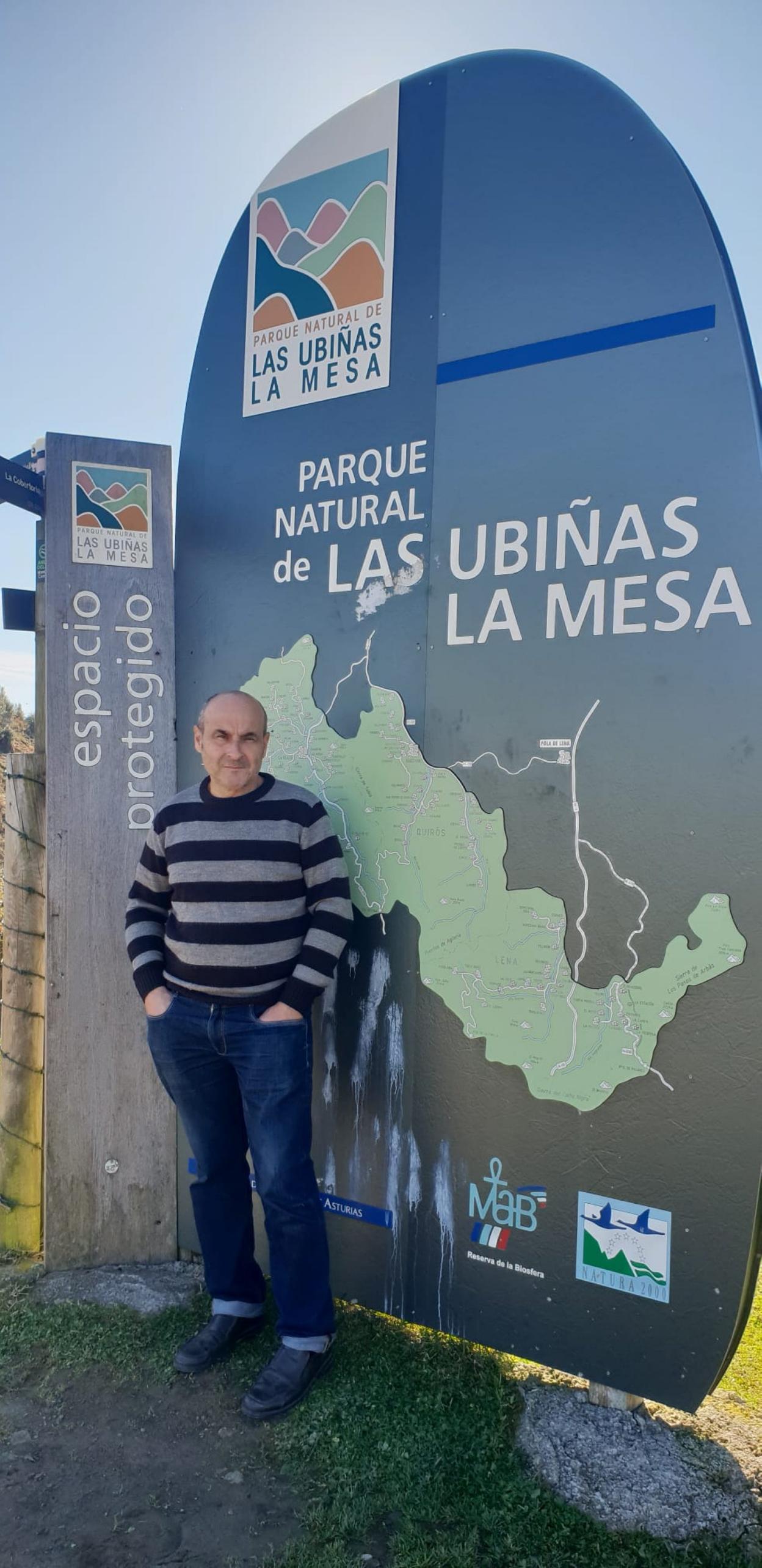 Vicente Espina, nuevo director del parque de Las Ubiñas. 