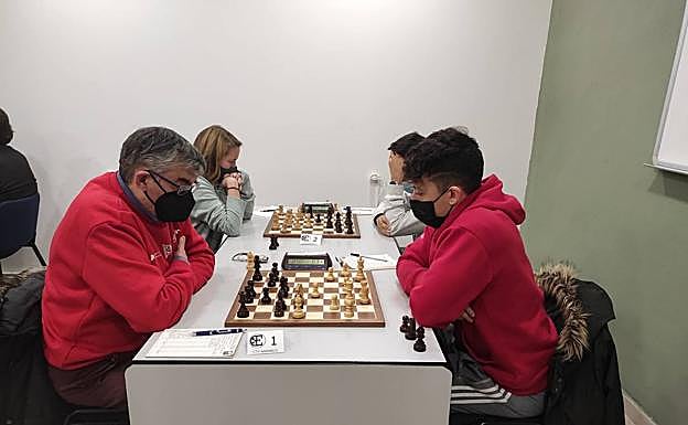 Naranco y Grupo, con Lobo y Jiménez en primer plano.