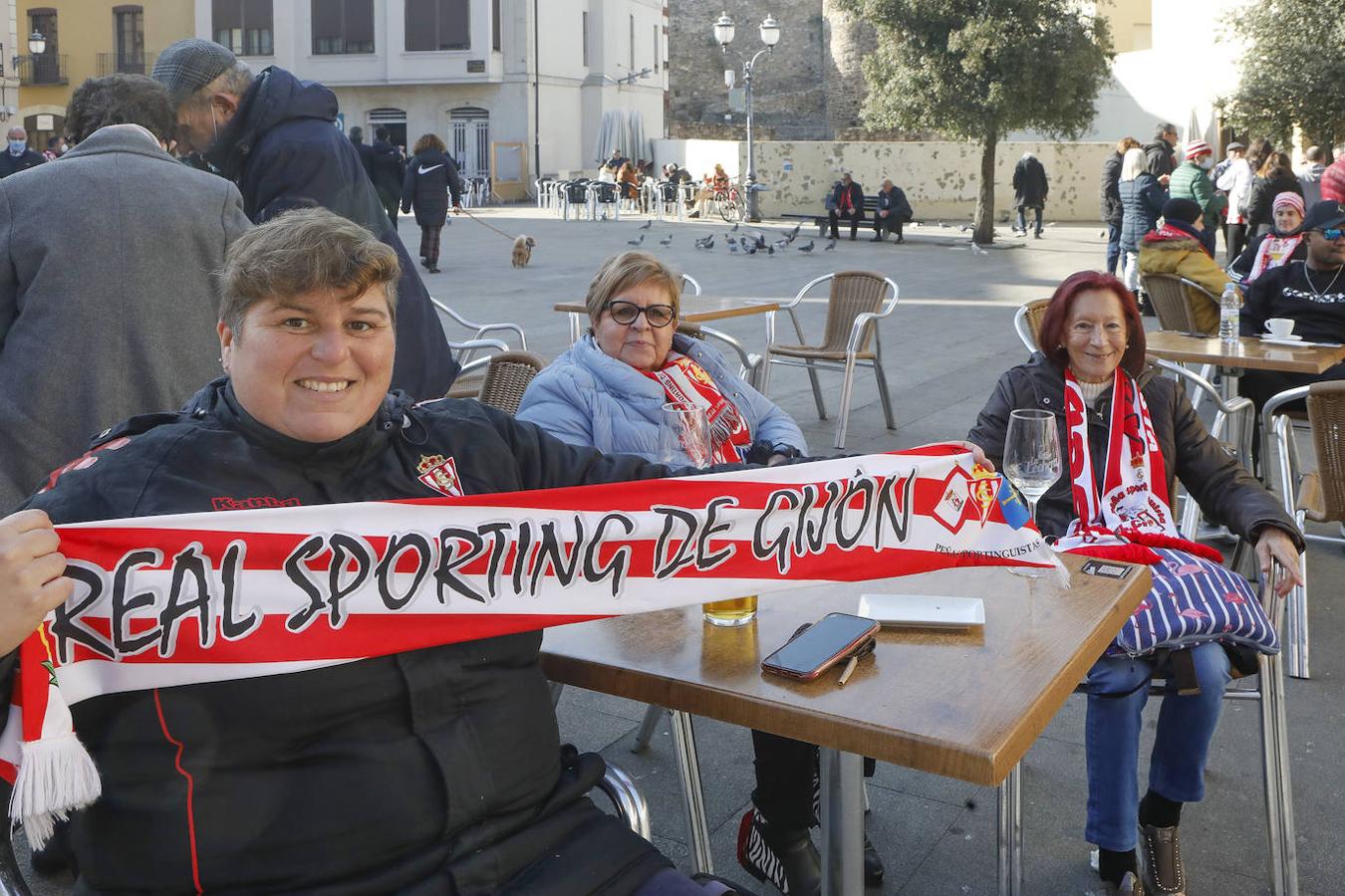 Más de quinientos sportinguistas estarán esta noche en las gradas de El Toralín para animar al conjunto rojiblanco.