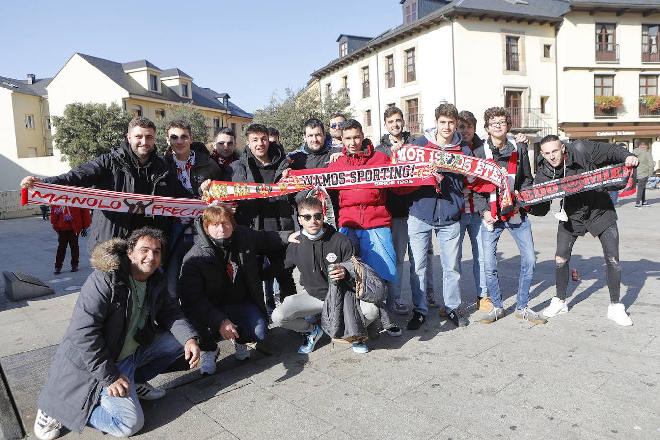 Más de quinientos sportinguistas estarán esta noche en las gradas de El Toralín para animar al conjunto rojiblanco.