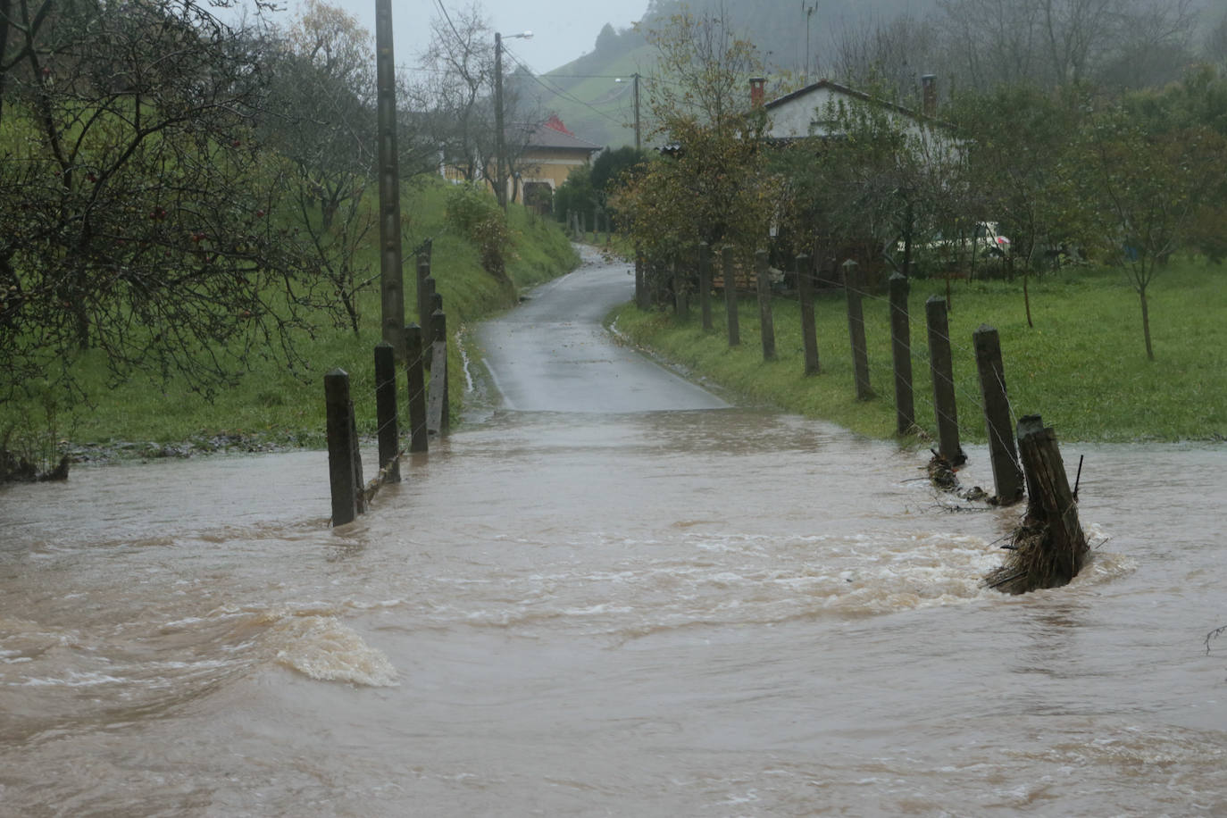 Las intensas lluvias y la nieve caída en los últimos días ha provocado importantes daños en buena parte de Asturias, principalmente en la zona oriental de la región donde, incluso, se ha tenido que evacuar a decenas de pacientes del hospital de Arriondas. Pero el agua también ha anegado otras áreas de Asturias 