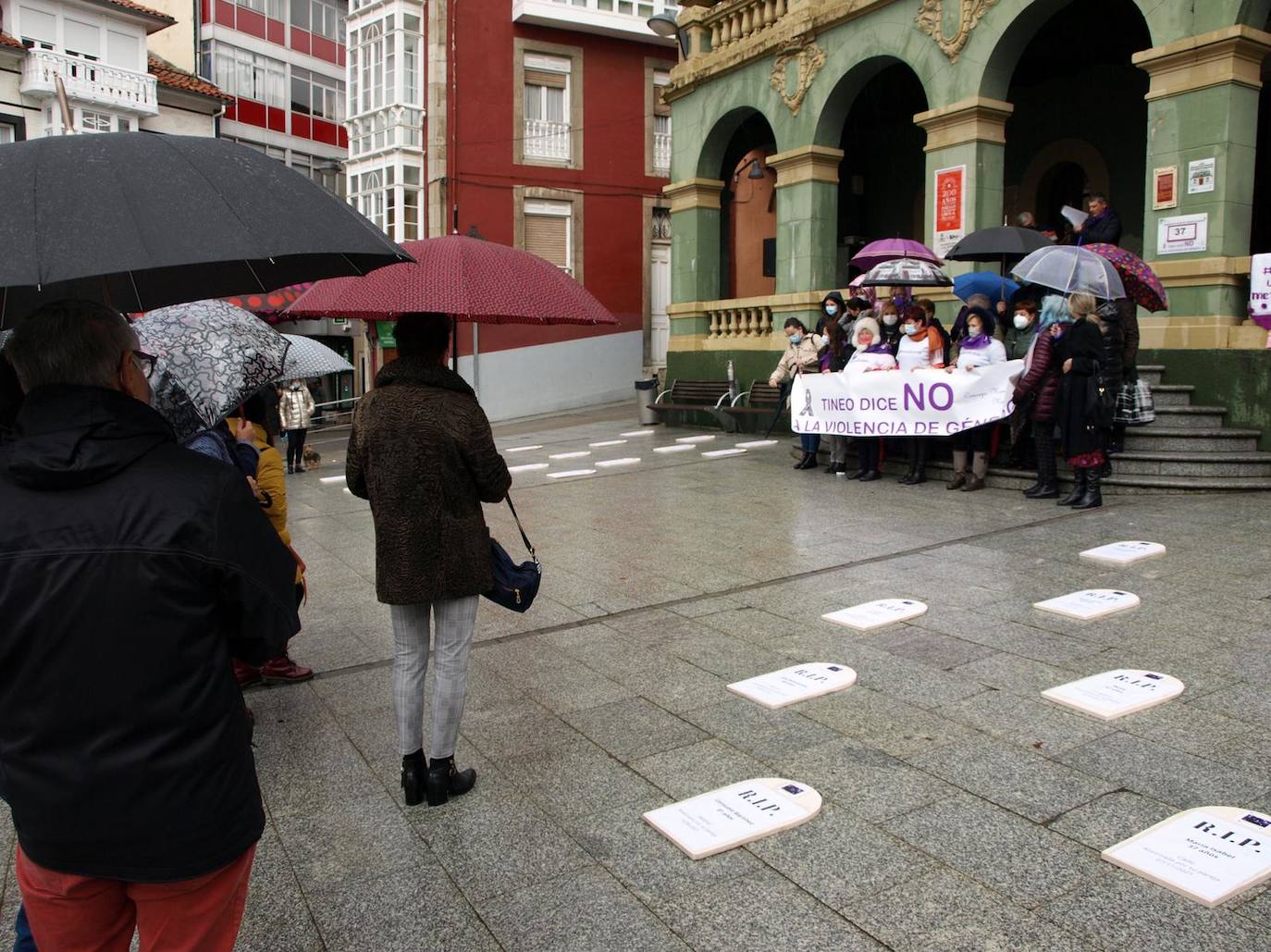 En Tapia, Tineo, Cangas del Narcea, Vegadeo, Luarca o El Franco ha predominado hoy el color morado y la reivindicación en el Día Internacional de la Eliminación de la Violencia contra las Mujeres. 