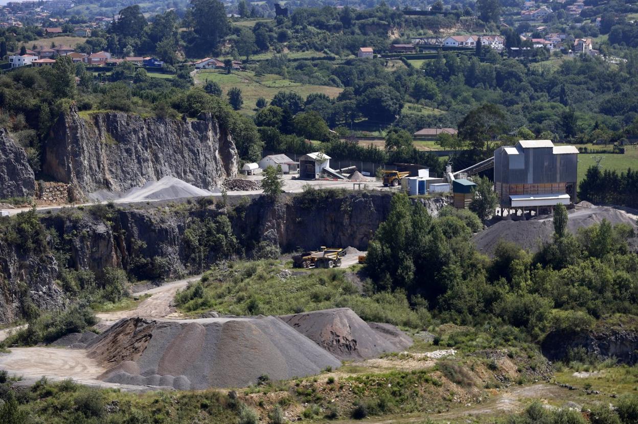 La cantera de Priorio, propiedad de Hanson Ibérica. 