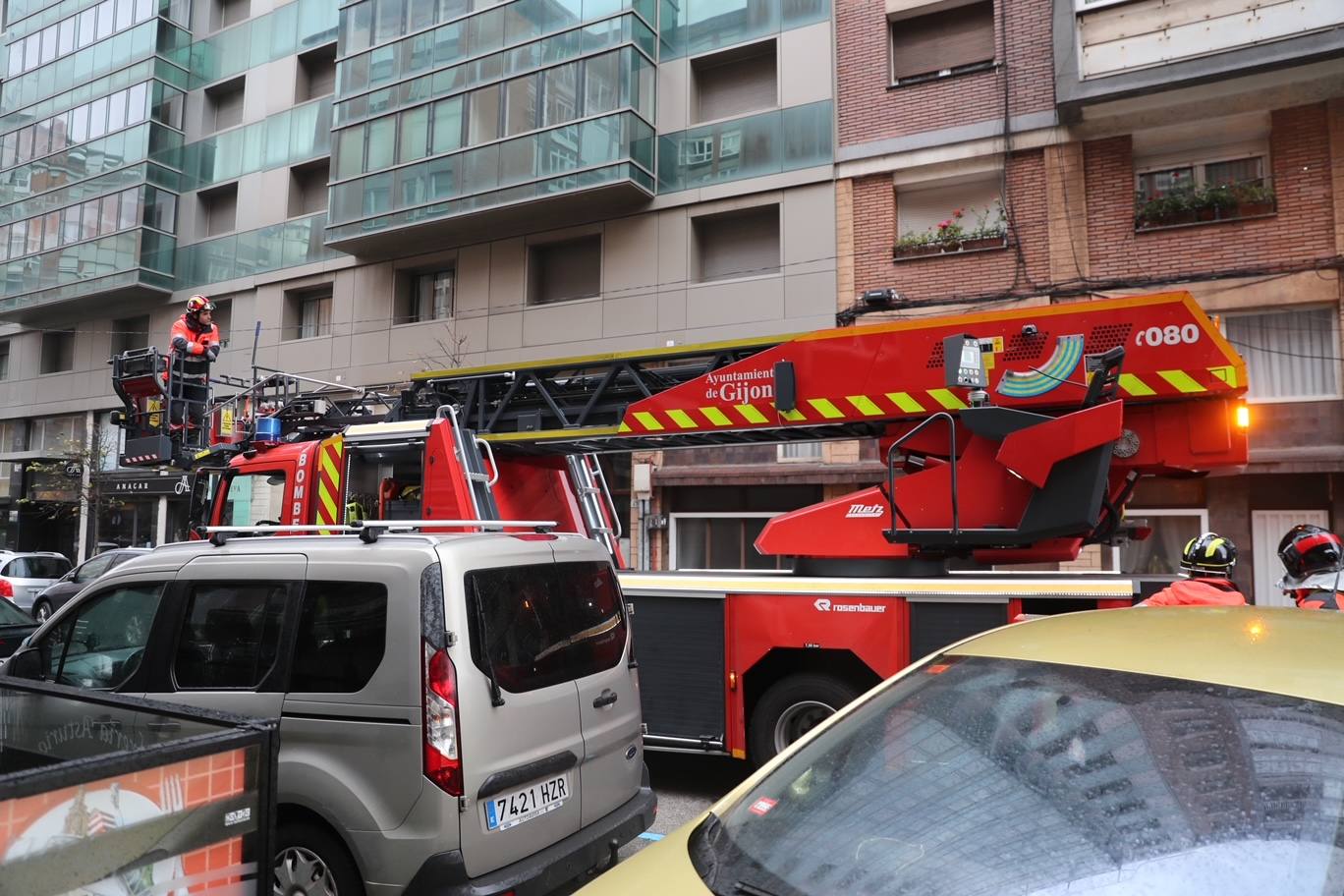 El temporal tira un árbol de 20 metros en Isabel la Católica y el alumbrado navideño de Aquilino Hurlé