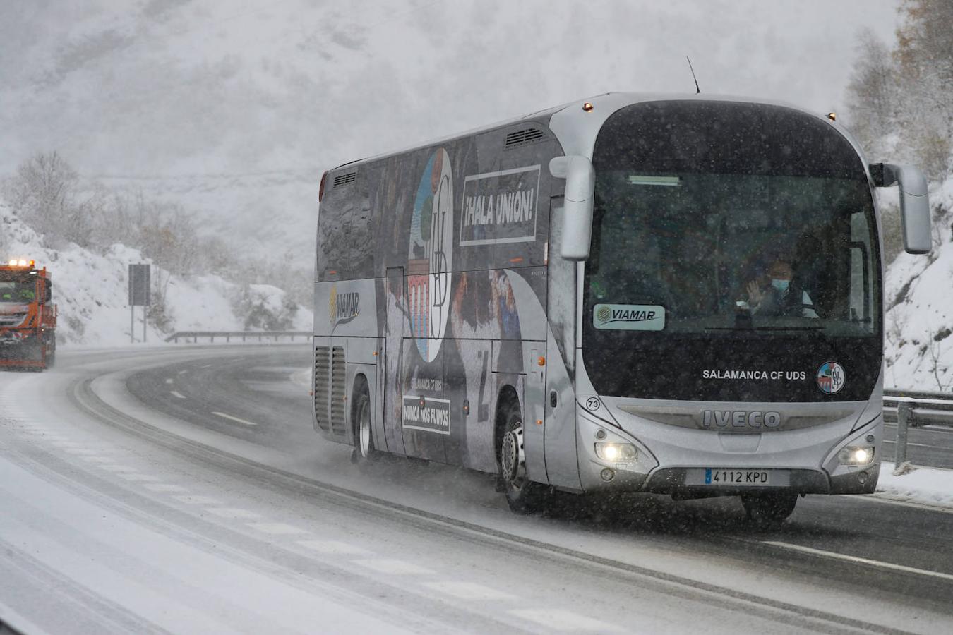 Nieve en Asturias, en la estaciones de esquí de Brañillín y en Somiedo.