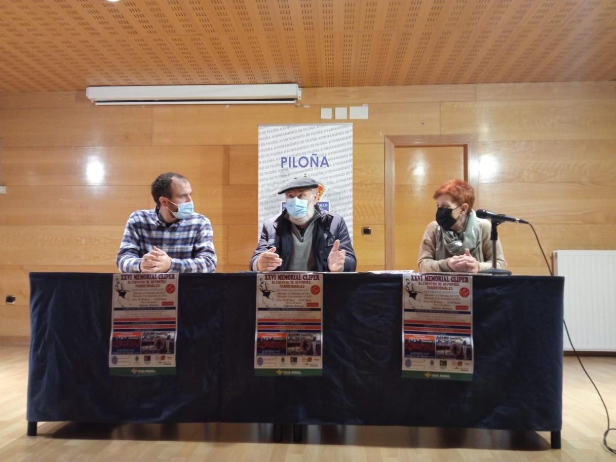 Iván Allende, José Álvarez 'Pola' y Viri Iglesias en la presentación. 