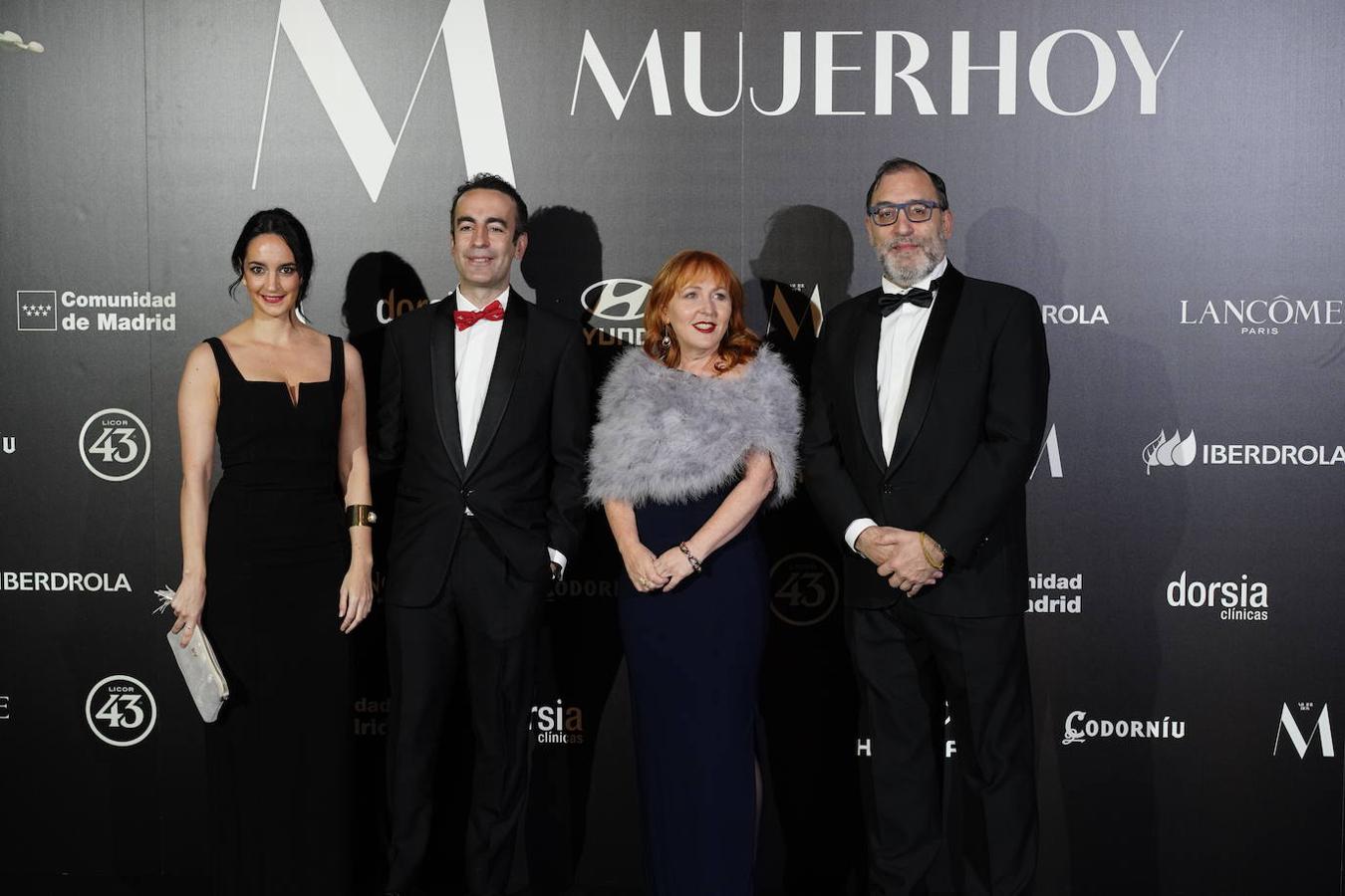 Los magistrados de la Audiendia Nacional Manuel Ruiz de Lara (izquierda) y Eloy Velasco, con las abogadas Erika López (izquierda) y Beatriz Saura.